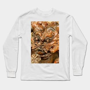 Carvings In Jade - 3 - A Dragon's Face © Long Sleeve T-Shirt